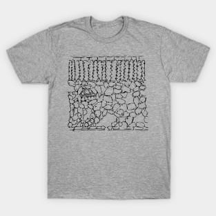 Leaf cross section (Helleborus niger) T-Shirt